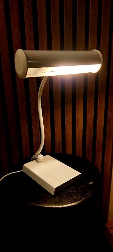 Vintage Anvia Bureaulamp / Pianolamp, Huis en Inrichting, Lampen | Vloerlampen, Gebruikt, Minder dan 100 cm, Metaal, Ophalen of Verzenden