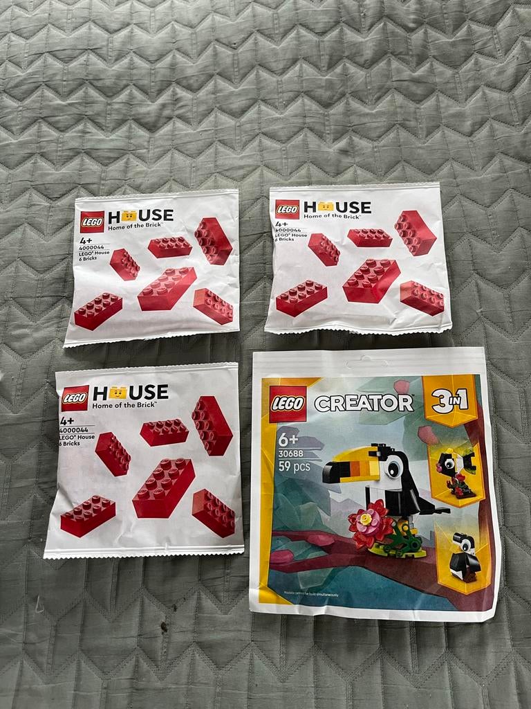 Lego House zakjes + Creator 3-in-1 set, Ophalen of Verzenden, Nieuw, Losse stenen, Lego