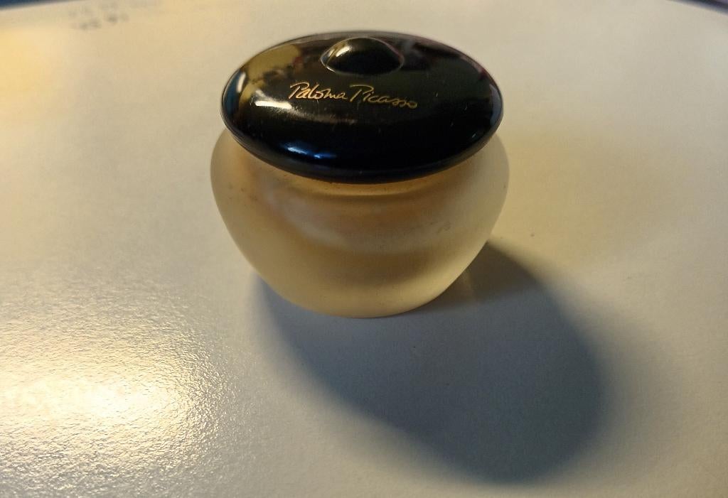 Paloma Picasso créme parfumée VINTAGE, Ophalen of Verzenden, Gebruikt, Miniatuur, Gevuld
