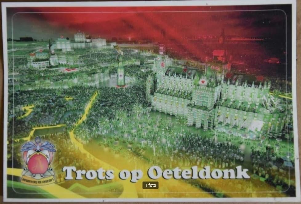 carnaval sticker Trots op Oeteldonk Hofbrouwerij Amadeiro's, Verzamelen, Ophalen of Verzenden, Nieuw, Bedrijf of Vereniging