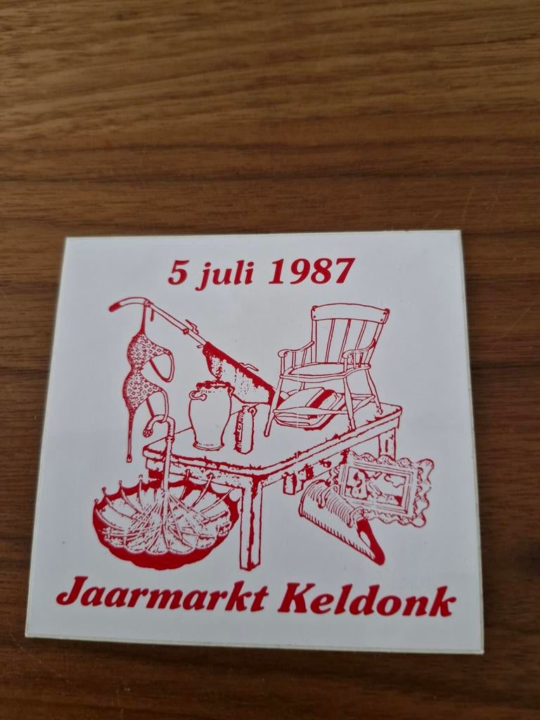 5439 Jaarmarkt Keldonk 1987 Sticker, Ophalen of Verzenden, Zo goed als nieuw