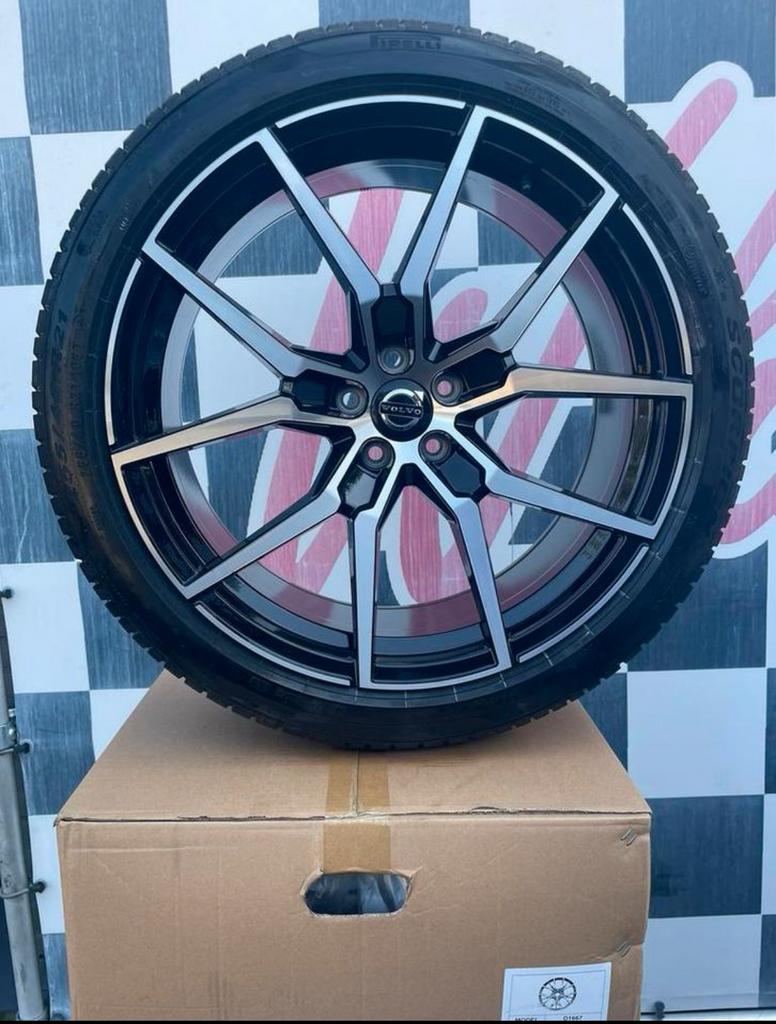 21 inch Volvo  XC60 velgen 5x108 + pirelli banden V60 V90, 255 mm, Banden en Velgen, Zomerbanden, 21 inch