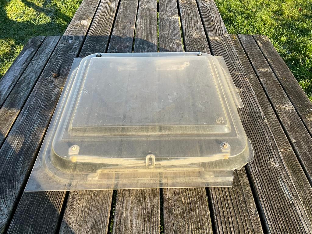 Oude oldtimer caravan dakluik kap met uitzetters, Caravans en Kamperen, Caravan accessoires, Ophalen, Gebruikt