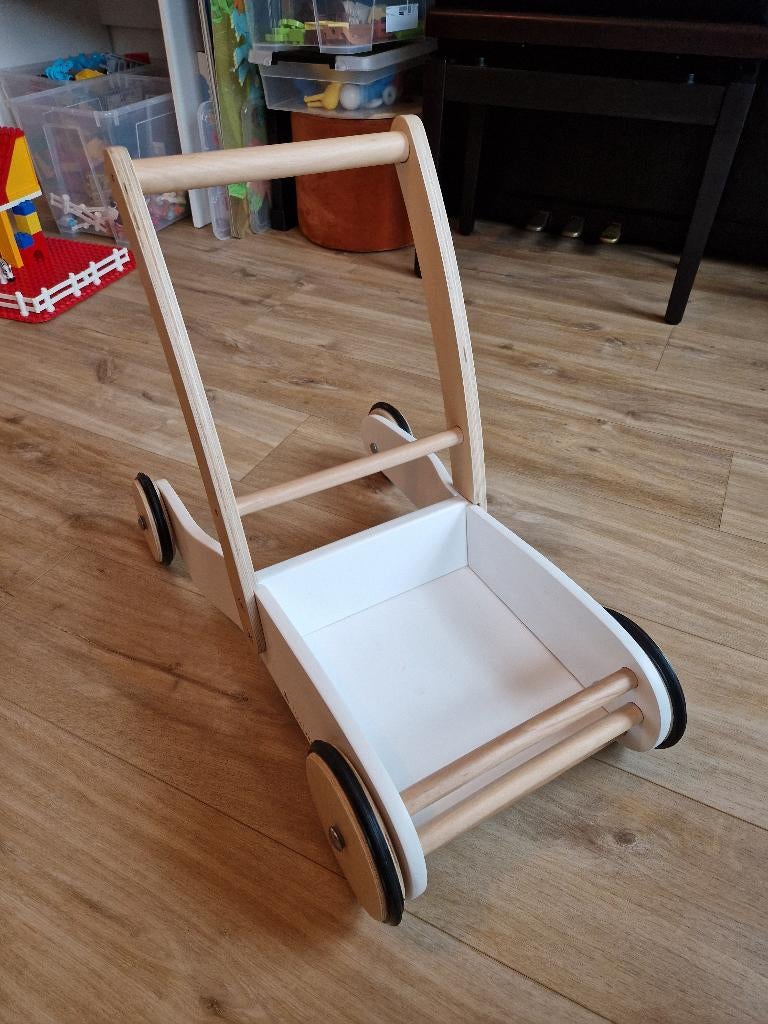 Pinolino houten loopwagen, Ophalen, Gebruikt, Duw- of Trekspeelgoed