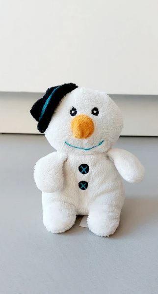 sneeuwpop knuffel 14 cm h en 8 cm b zgan, Ophalen of Verzenden, Zo goed als nieuw, Overige typen