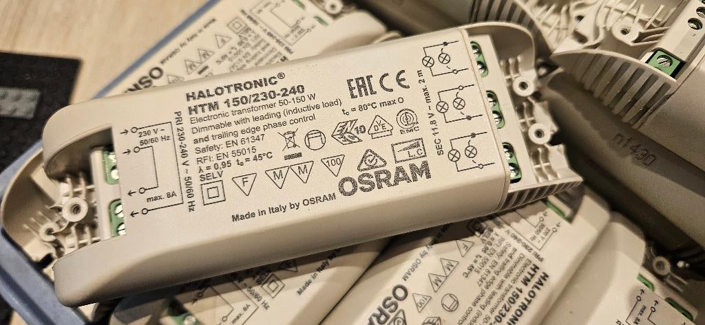 OSRAM Halotronic Trafo 150Watt - 5 Stuks, Ophalen of Verzenden, Zo goed als nieuw