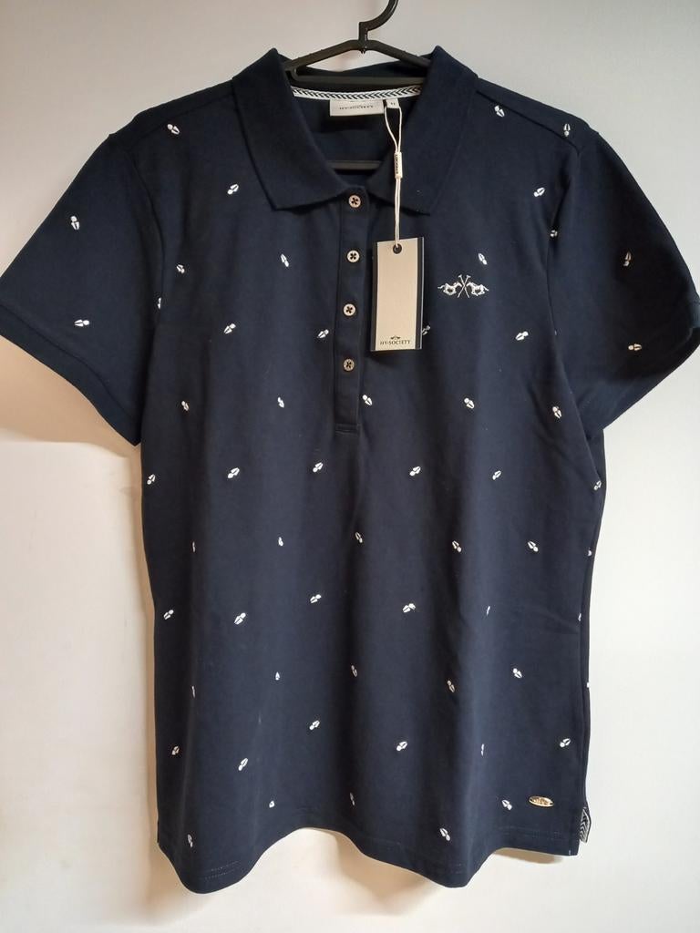 Nieuwe Hv Polo Dorinda navy polo shirt Mt L, Dressuur, Nieuw, Ophalen of Verzenden, Dames