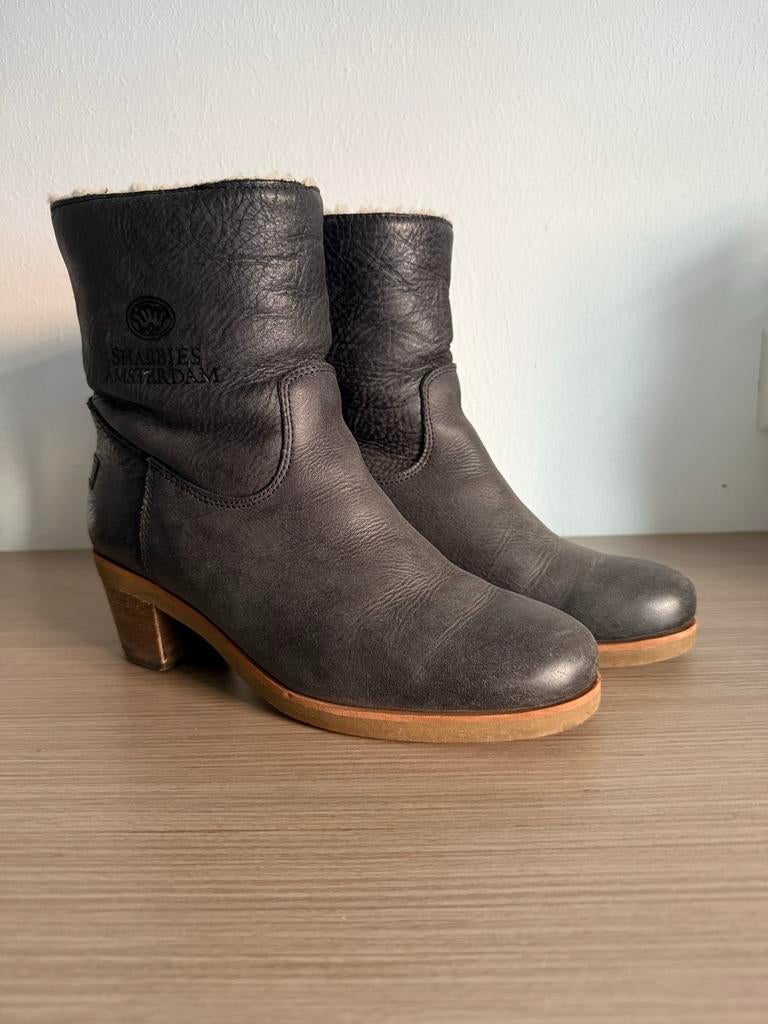 Diep donkerblauwe shabbies laarsjes mt 39, Blauw, Lage of Enkellaarzen, Ophalen of Verzenden, Zo goed als nieuw