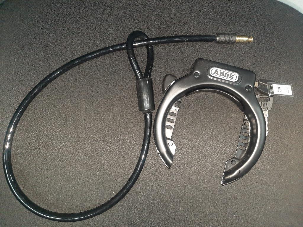 ABUS amparo art 2 slot 4650 XL  met insteekkabel nieuw, Verzenden, Nieuw, Racefiets, Band