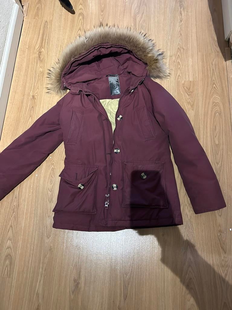 Air force burgundy jas, Maat 38/40 (M), Airforce, Ophalen of Verzenden, Gedragen