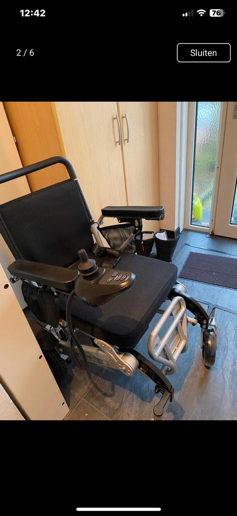 Inklapbaar nieuwe elektrische rolstoel, Diversen, Ophalen of Verzenden, Inklapbaar, Zo goed als nieuw, Elektrische rolstoel