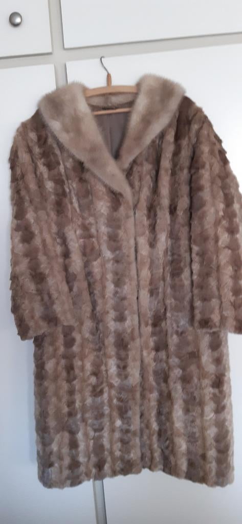 Bontjas, Kleding | Dames, Jassen | Winter, Ophalen of Verzenden, Zo goed als nieuw, Maat 42/44 (L), Bruin