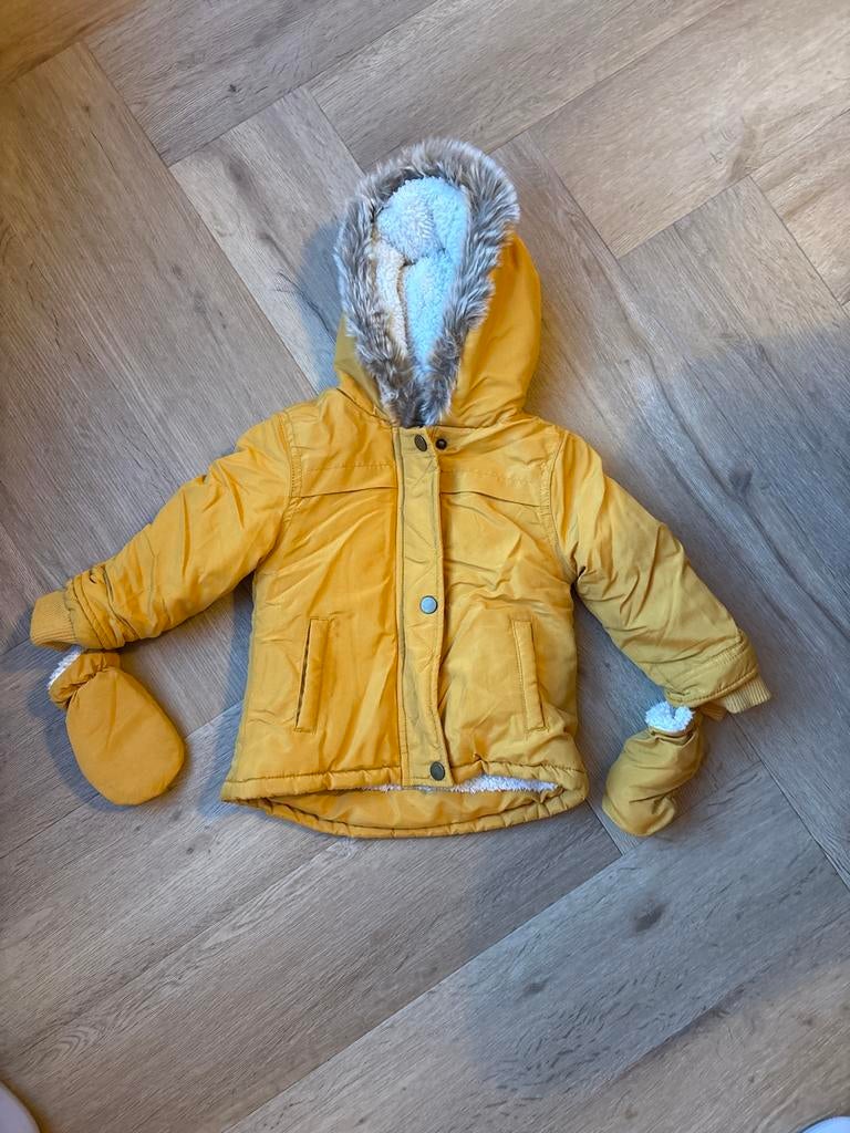 Winterjas maat 80 met wanten, Ophalen of Verzenden, Zo goed als nieuw, Jongetje of Meisje, Jasje