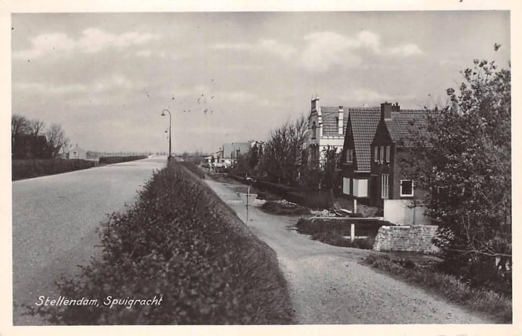 Stellendam Spuigracht 1955 Goeree-Overflakkee, Verzenden, 1920 tot 1940, Gelopen, Zuid-Holland