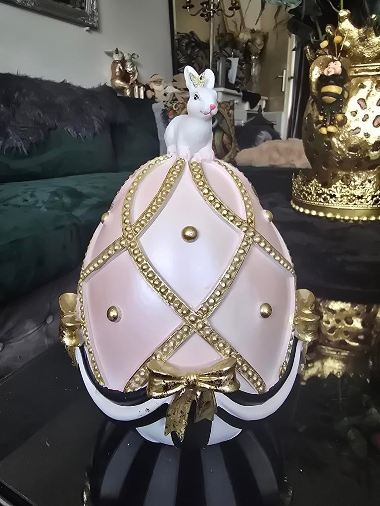 Paasei met Konijn Decoratie, Diversen, Ophalen of Verzenden, Nieuw