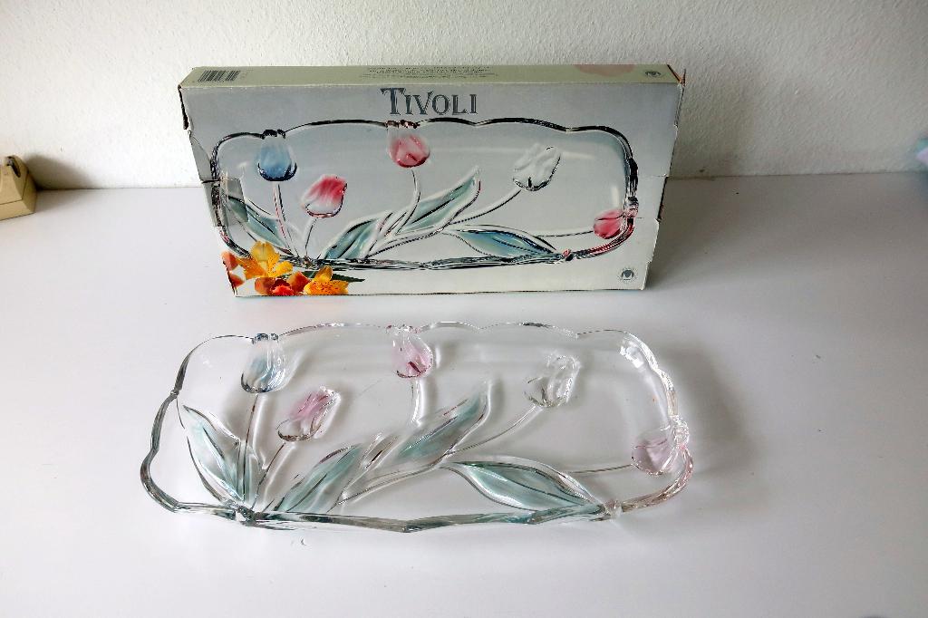 Cake schaal van Walther Glas., Antiek en Kunst, Antiek | Glas en Kristal, Ophalen of Verzenden