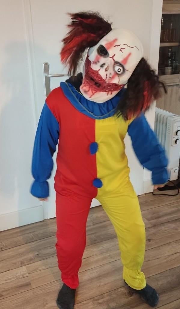 Carnaval pak met masker, Ophalen, Gebruikt, 134 t/m 140, Jongen of Meisje