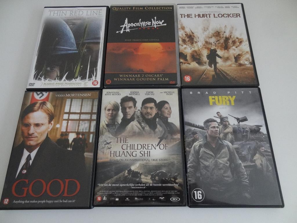 Diverse dvd's oorlogfilms, Cd's en Dvd's, Dvd's | Documentaire en Educatief, Alle leeftijden, Ophalen, Zo goed als nieuw, Oorlog of Misdaad
