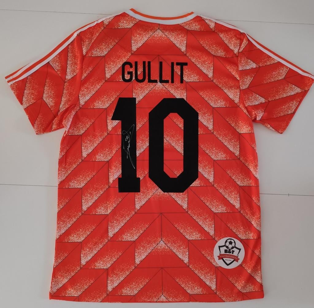 Gesigneerd Nederlands Elftal Shirt Ruud Gullit, Verzamelen, Ophalen, Shirt, ., Zo goed als nieuw