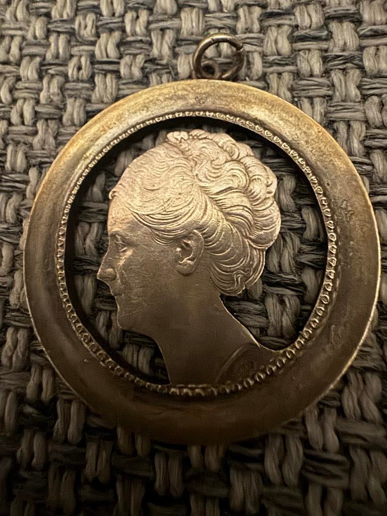 Kettinghanger Wilhelminamunt - 17 gram, Zilver, Koningin Wilhelmina, Losse munt, Overige waardes