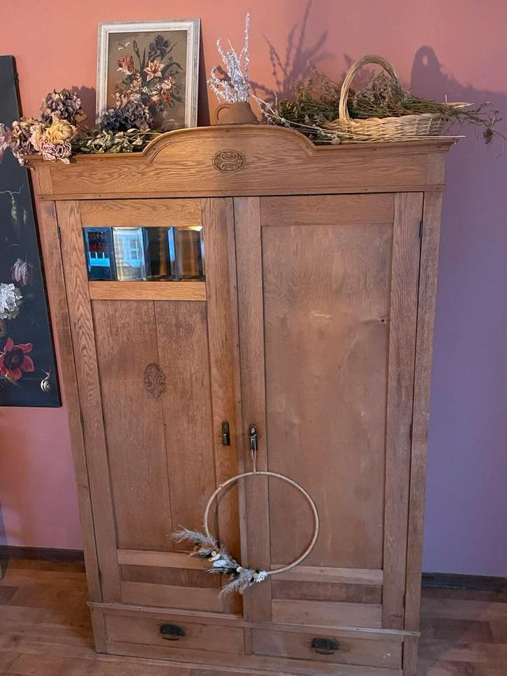 Art deco/ jaren 30 buffetkast., Huis en Inrichting, Kasten | Dressoirs, Ophalen, Gebruikt, 200 cm of meer, Met lade(s)