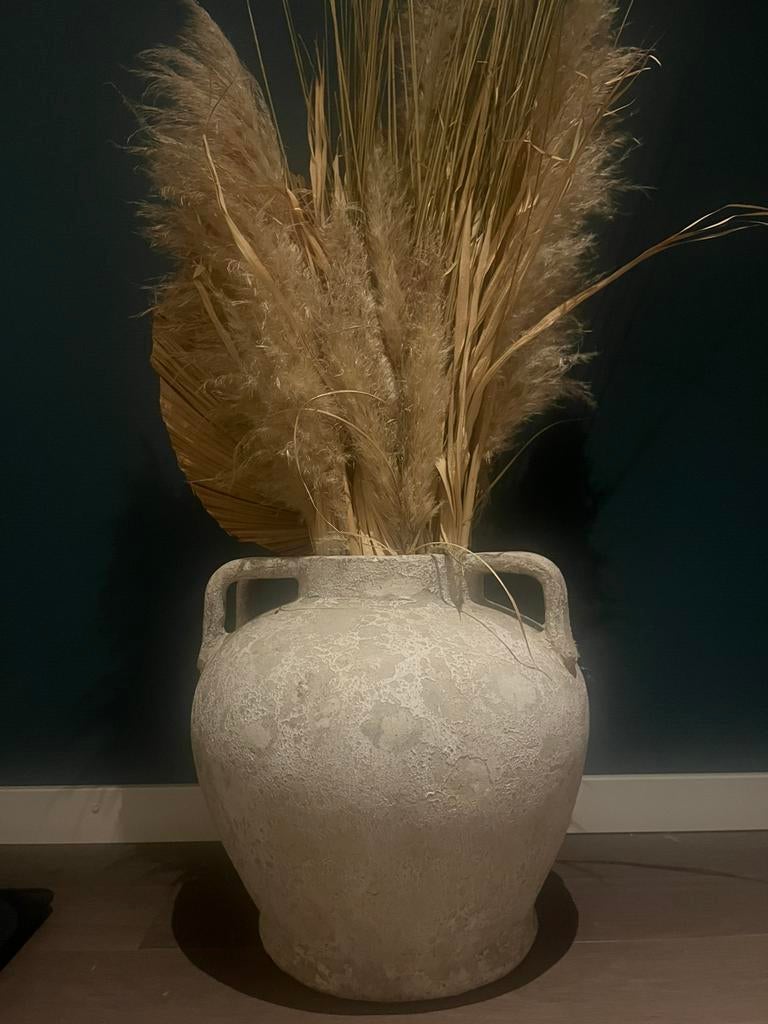 Grote kruik in beton grijs, Huis en Inrichting, Ophalen, Steen, Gebruikt, Overige kleuren