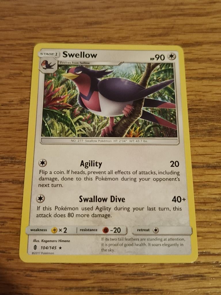 Swellow 104/145 guardians rising, Ophalen of Verzenden, Zo goed als nieuw, Losse kaart