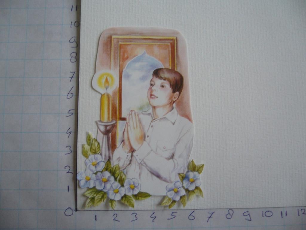 nr. 112 - uitgeknipt 3d plaatje, Hobby en Vrije tijd, Kaarten | Zelf maken, Ophalen of Verzenden, Nieuw, Kind, Knipvel