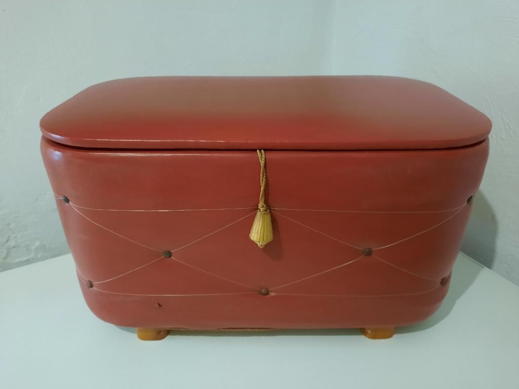Retro vintage naaibox, Verzamelen, Retro, Ophalen, Huis en Inrichting