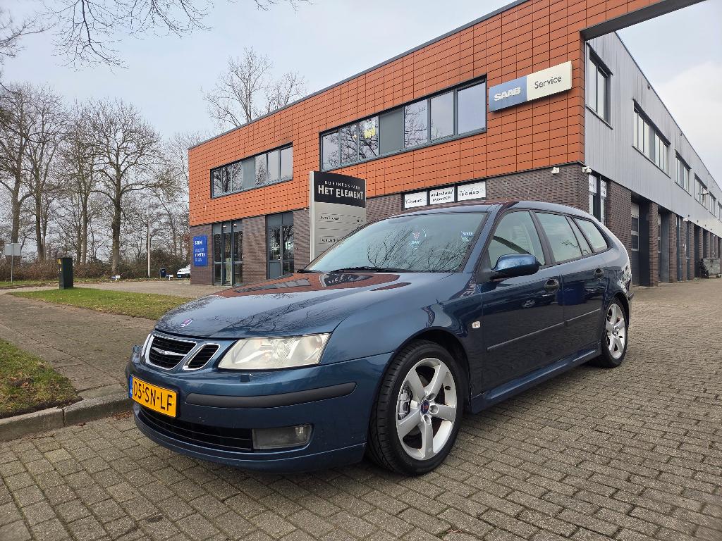 Saab 9-3 1.8T Vector Sport Estate 2006 Blauw, Auto's, Saab, 1998 cc, 4 cilinders, 150 pk, Parkeersensor