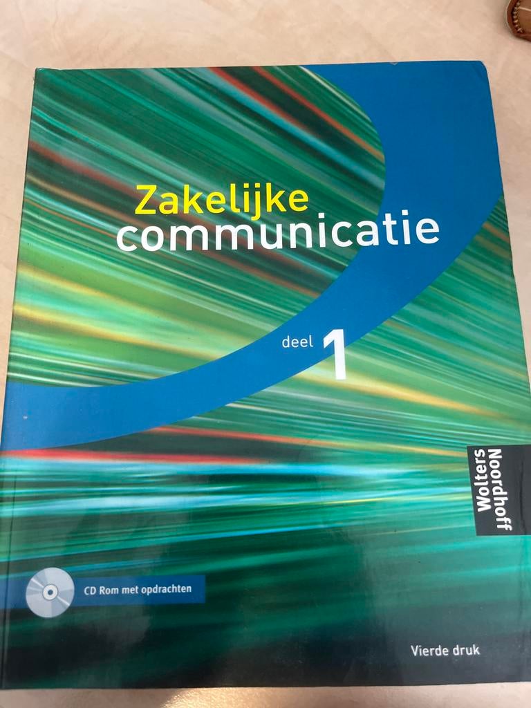 Zakelijke Communicatie Deel 1 - Vierde Druk, Ophalen of Verzenden, Alpha, Zo goed als nieuw, HBO