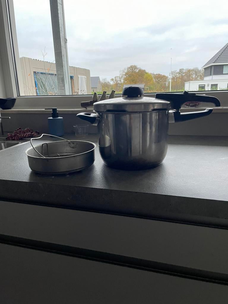 Snelkookpan fissler, Ophalen of Verzenden, Zo goed als nieuw, Rvs