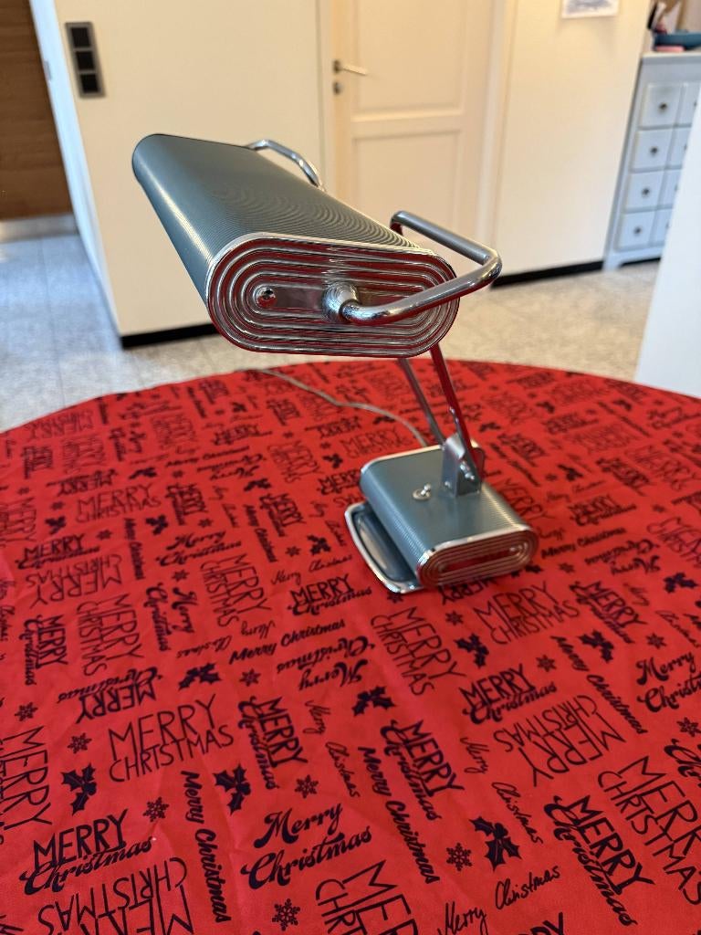 Originele Jumo N71 bureaulamp – Eileen Gray – jaren 30, Gebruikt, Ophalen of Verzenden, Metaal, Minder dan 50 cm