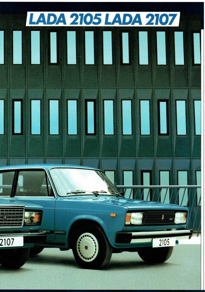 Folder Lada 2105 en 2107 (ca.1987), Verzenden, Gelezen, Overige merken