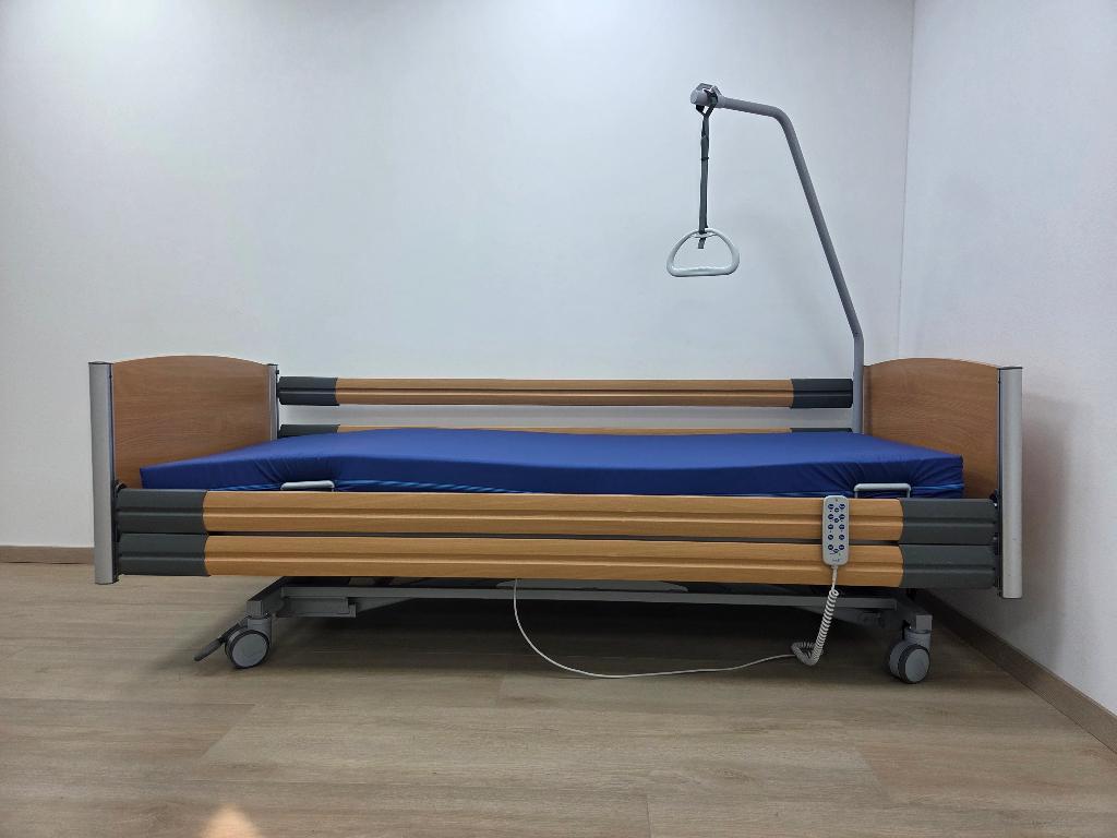 Hooglaag bed - verzorg bed - ziekenhuis bed - Bock zorgbed, Verstelbaar, 90 cm, Eenpersoons, Verzenden