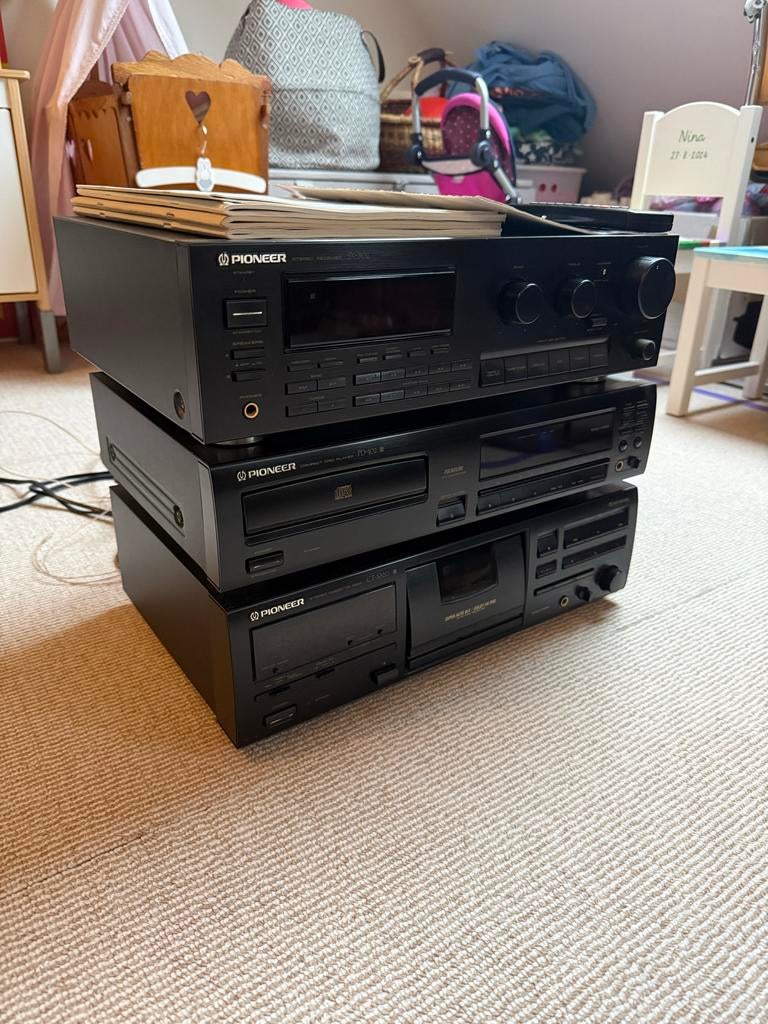 Pioneer Stereo Set - Versterker, CD, Cassettedeck, Audio, Tv en Foto, Stereo-sets, Ophalen, Gebruikt, Tuner of Radio, Losse componenten