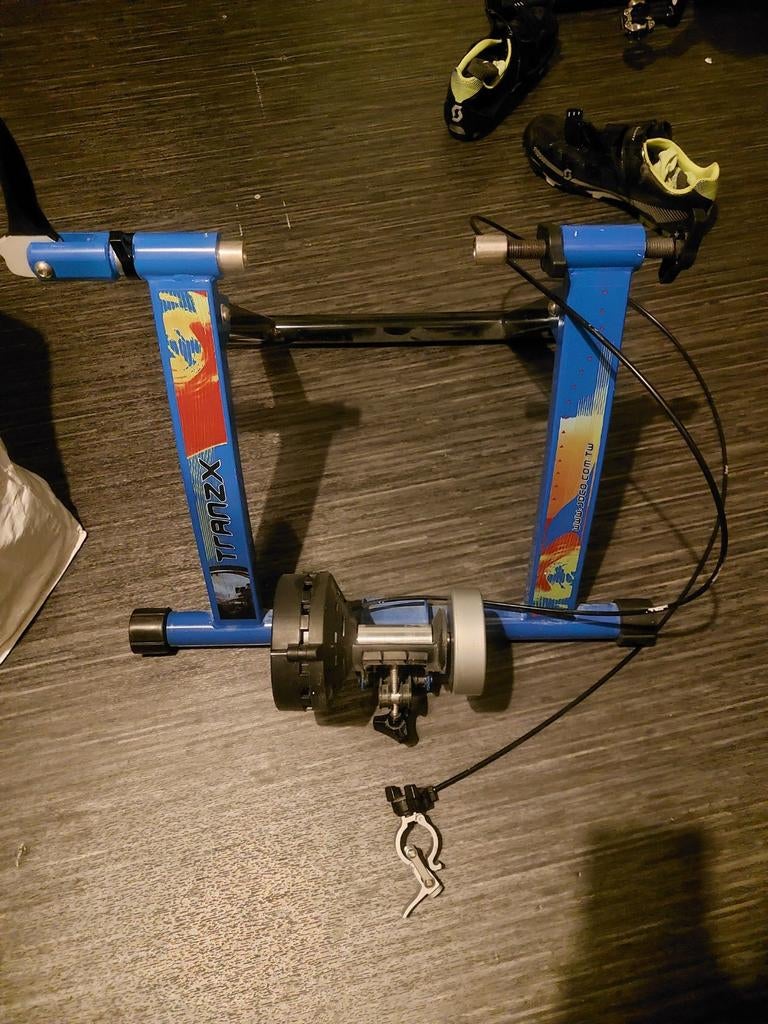 Fietstrainer-Rolbank TranzX JD-111Q blauw, Ophalen, Zo goed als nieuw, Overige typen