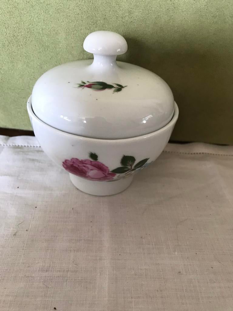 Suikerpotje Kahla, roosje (230419), Gebruikt, Overige typen, Ophalen of Verzenden, Overige stijlen