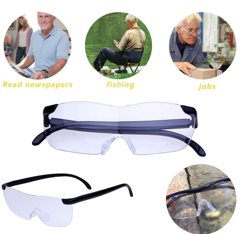 Vision Pro 160% vergrootglas Presbyopic bril, Overige merken, Zwart, Nieuw, Ophalen of Verzenden