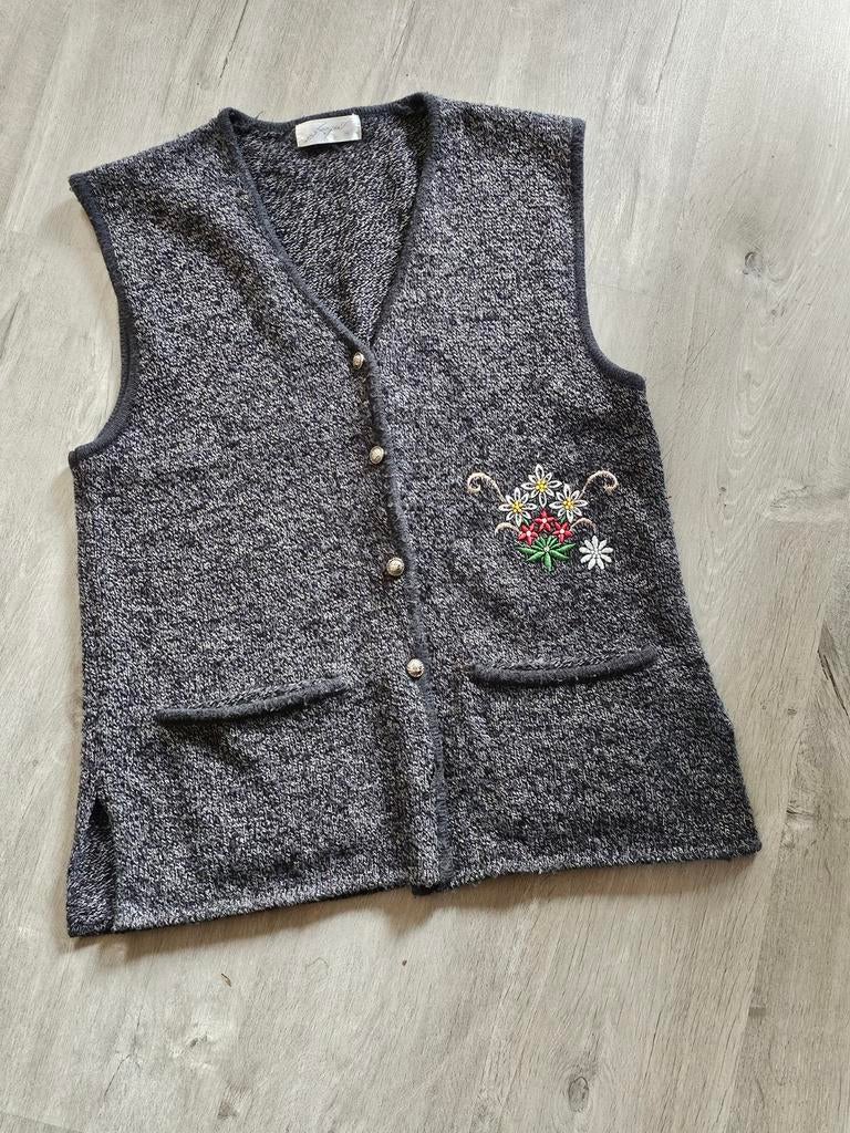 Tiroler Trachten Vest - Wol Mix - Maat 40/42, Studio Borgelt, Ophalen of Verzenden, Zo goed als nieuw, Maat 42/44 (L)