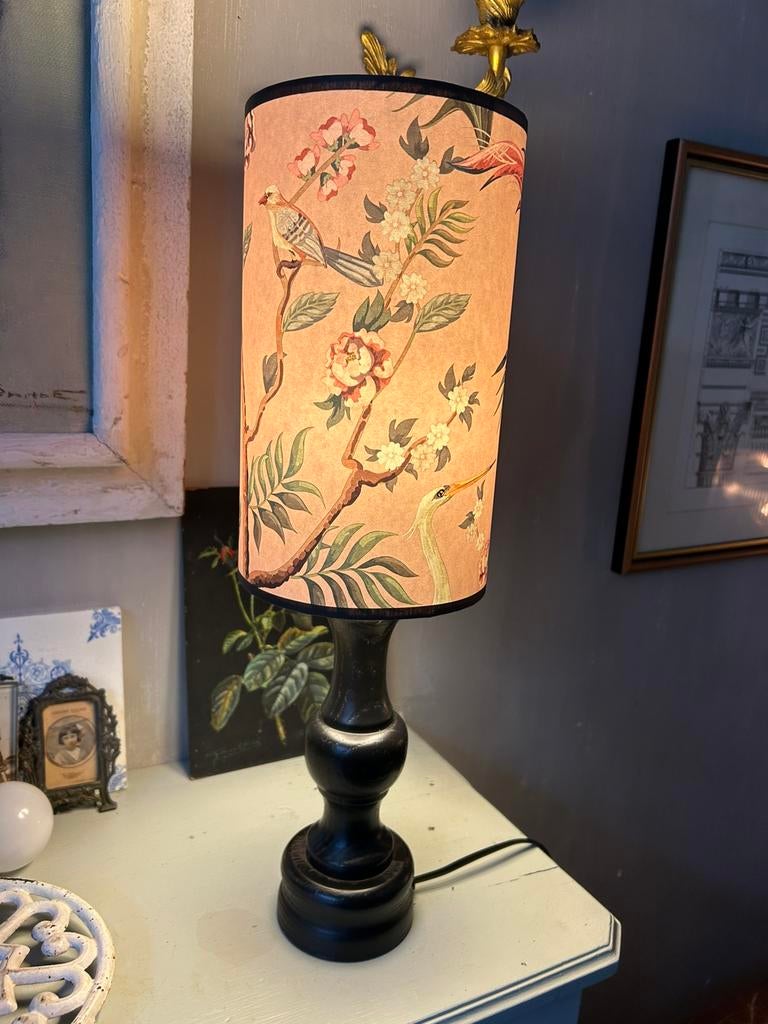 Handgemaakte lampenkap met vogels, Ophalen, Nieuw, Rond, Minder dan 25 cm