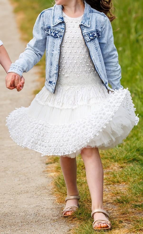 Bruidsmeisje / communie jurkje (maat 128/134/140), Kinderen en Baby's, Kinderkleding | Maat 134, Zo goed als nieuw, Meisje, Jurk of Rok