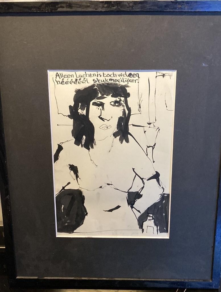 Vlissingen kunstenaar tekenaar muzikant Rob Meijer portret, Verzenden