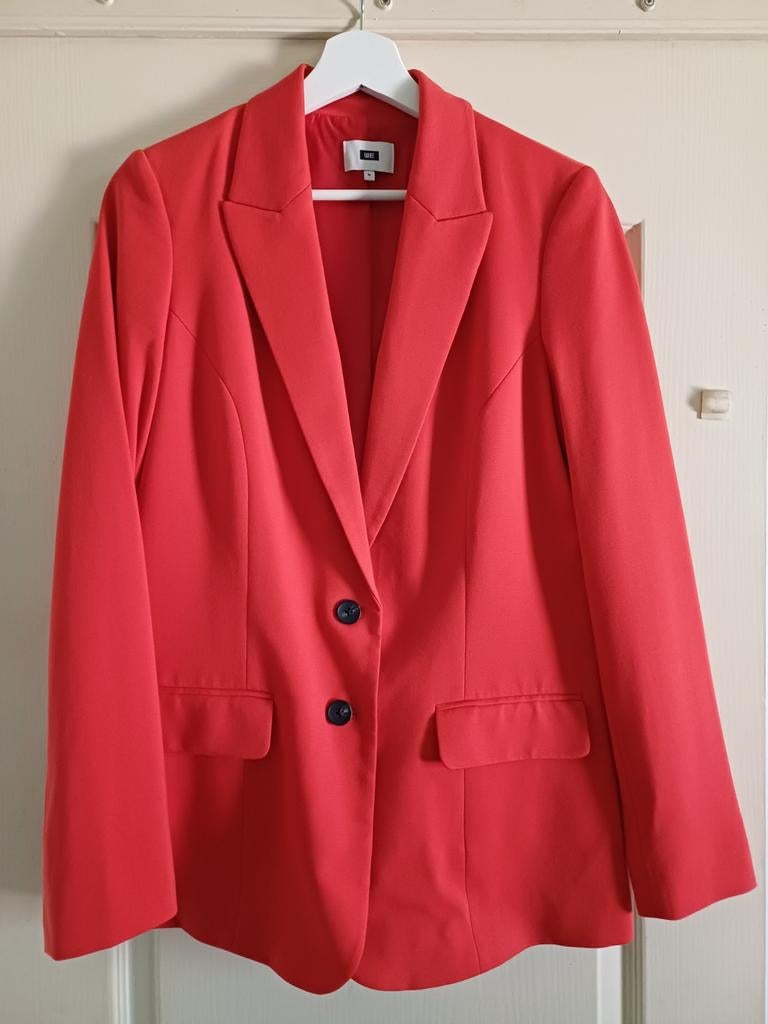 Leuk rood jasje/blazer van het merk We, maat XL, WE, Maat 42/44 (L), Nieuw, Ophalen of Verzenden