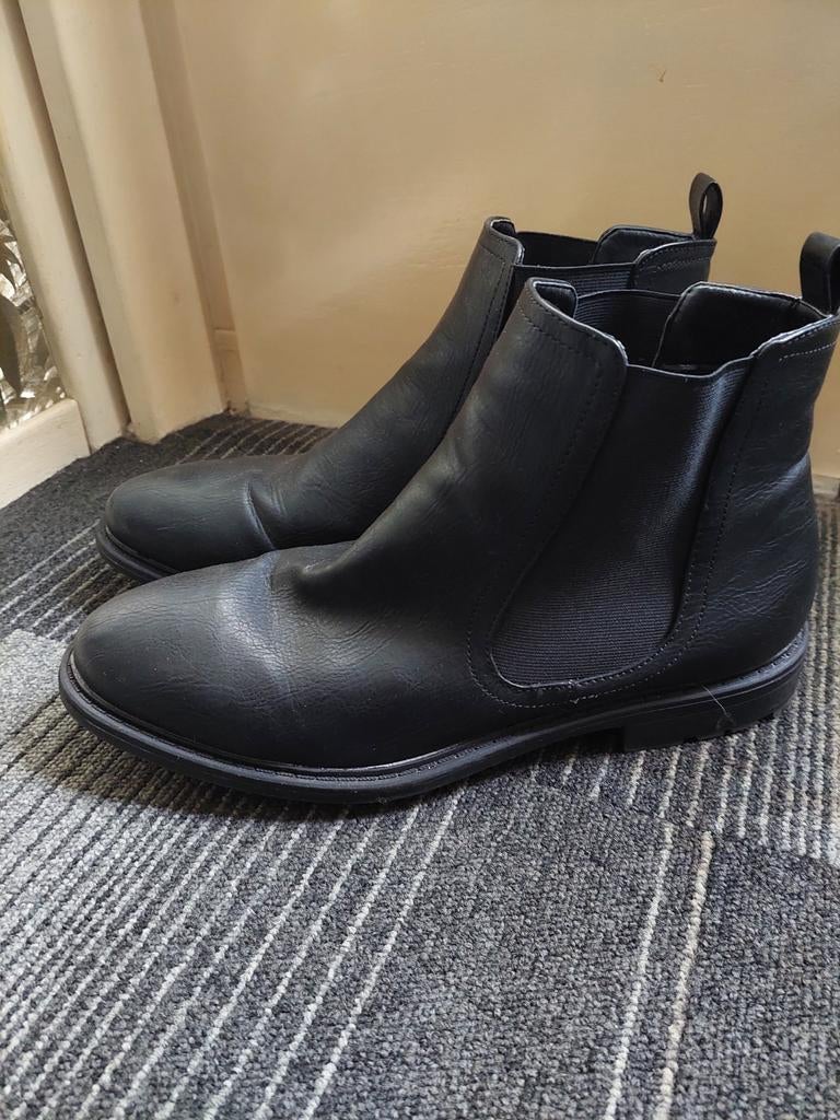 Heren instappers laarzen maat 45, Ophalen of Verzenden, Zo goed als nieuw, Zwart