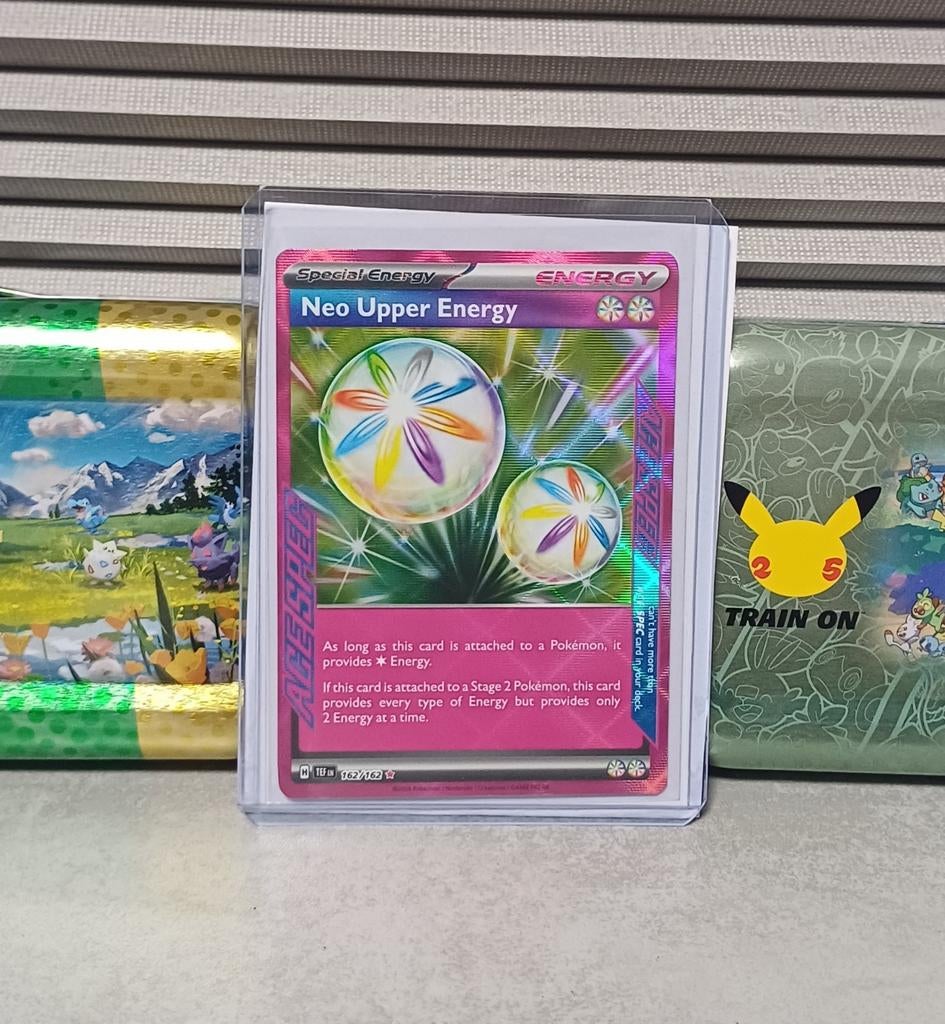 Neo upper energy 162/162 Pokémon kaart, Ophalen of Verzenden, Zo goed als nieuw, Losse kaart