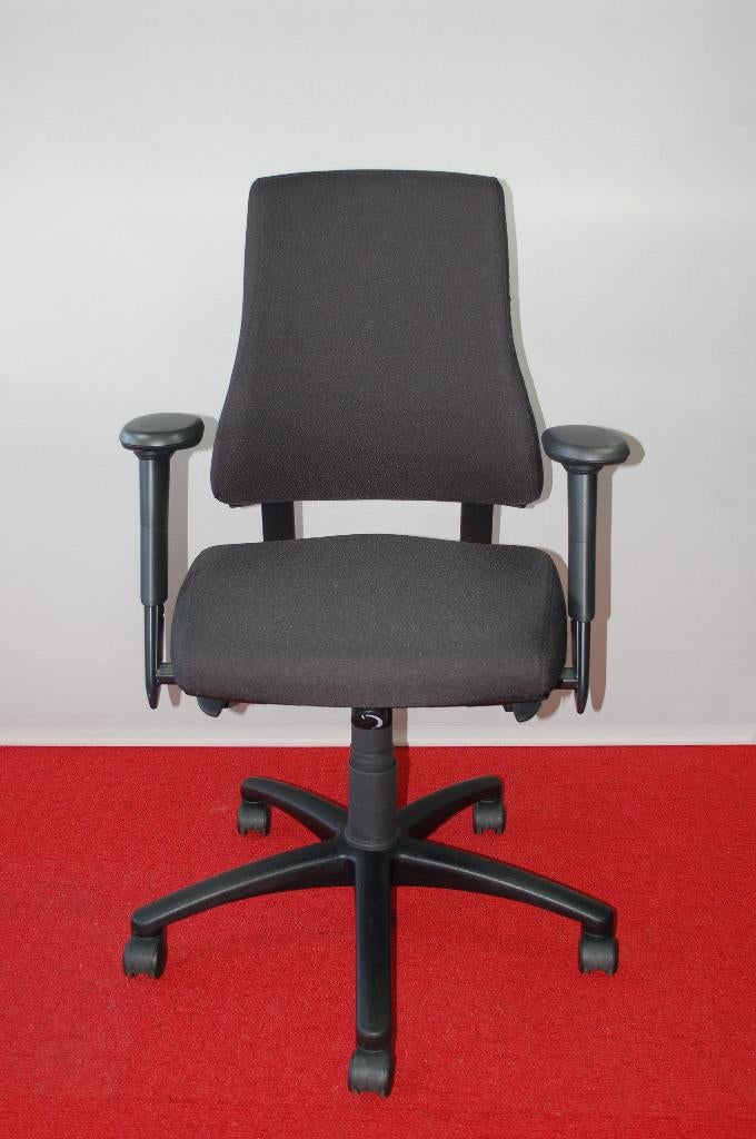 Bureaustoel BMA Axia hoge rug gebruikt ERGONOMISCH, Zwart, Ophalen of Verzenden, Zo goed als nieuw, Bureaustoel