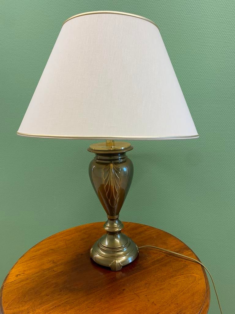 2 tafellampen, Huis en Inrichting, Lampen | Tafellampen, Ophalen, Gebruikt, Metaal, 75 cm of meer