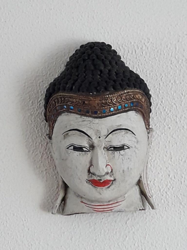 Boeddha , houtsnijwerk , 22 x 14 cm , nieuw, Ophalen of Verzenden, Nieuw
