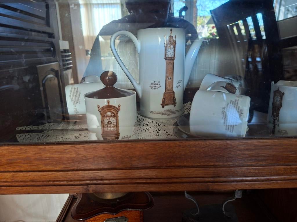 Mitterteich Porzellan Koffieset met Klokken Decoratie, Antiek en Kunst, Antiek | Porselein, Ophalen